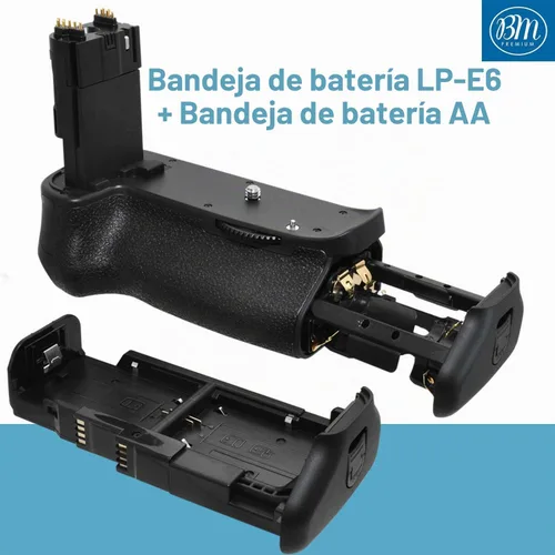 Vista 9 de Kit de agarre de batería para cámara SLR digital Canon EOS 70D, EOS 80D, EOS 90D, incluye agarre vertical de batería BG-E14 de repuesto +
