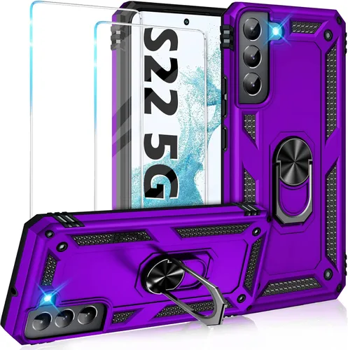 Vista 17 de Funda para Samsung Galaxy S21 5G resistente con protector de pantalla integrado, armadura dura, funda anticaída militar para Samsung S21 5G 6.2 2021