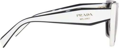 Vista 3 de Prada PR 15WSF - Gafas de sol para mujer, color negrotalcogris oscuro, 55, NegroTalco