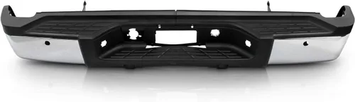 Vista 3 de AKKON - Parachoques trasero para Chevy Silverado GMC Sierra 2500HD 3500HD 2007-2010 [Solo con el modelo de sensor trasero] Carcasa negra de acero