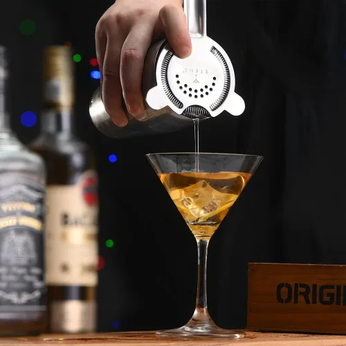 Vista 5 de Boston - Juego de coctelera con colador, juego de coctelera para barman