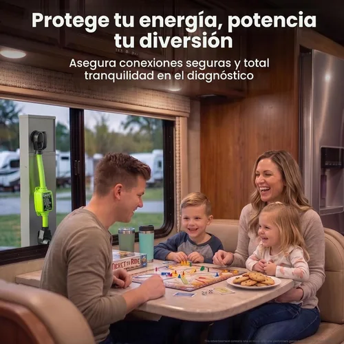 Vista 9 de GEARit Protector de sobretensiones RV de 50 AMP - Analizador de circuito, protector/monitor de voltaje con protección contra sobretensiones