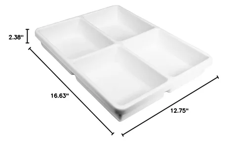 Vista 4 de Bandeja TrippNT de plástico poliestireno, color blanco, Blanco, 1