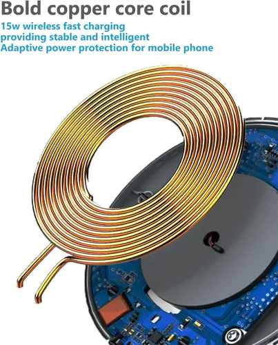Vista 4 de Cargador inalámbrico para Samsung Galaxy S24/S24+S23/S23+/S22/S22+/S21/S20/S20+/S10/S9+/S9/S8/S8+/S7/Note10/Note9/Note8, almohadilla de carga