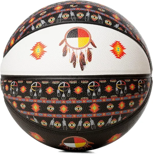 Vista 15 de Balón de baloncesto para interiores y exteriores de 29.5 pulgadas, de cuero compuesto de baloncesto, talla 7, adulto, pelota de entrenamiento