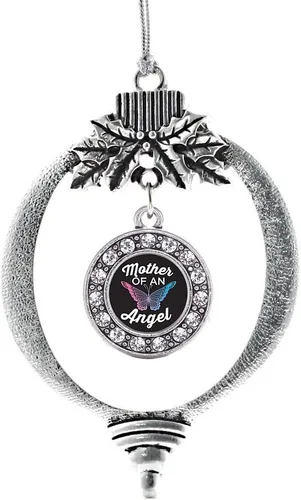Vista 478 de Inspired Silver - Adorno de cromosoma 21 con dije de círculo de plata con joyas de circonita cúbica
