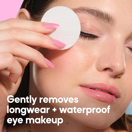Vista 2 de Almay Almohadillas removedoras de maquillaje de ojos de larga duración e impermeables, 80 unidades (el embalaje puede variar) Gentle eye makeup