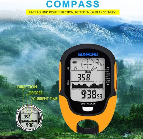 Vista 2 de Digital Altimeter Portable Backpacking Altimeter Thermometer