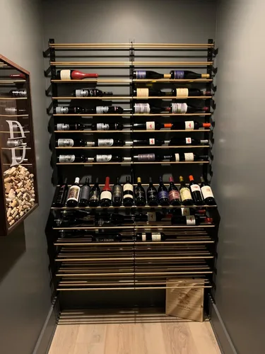 Vista 4 de VintageView Evolution Wine Wall 30" 2C (12 botellas) (negro mate)