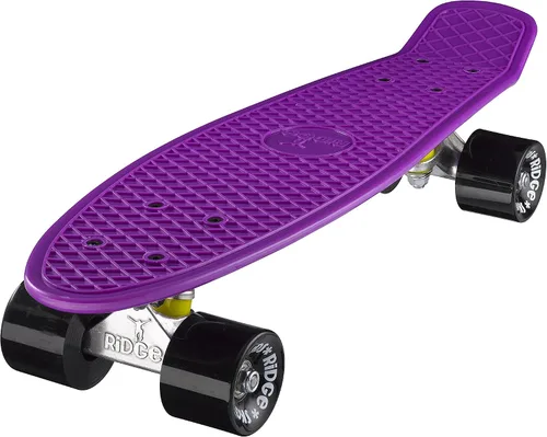 Vista 9 de Ridge Skateboard 55 cm Mini Cruiser Retro Stil in M Rollen Komplett U Fertig Montiert