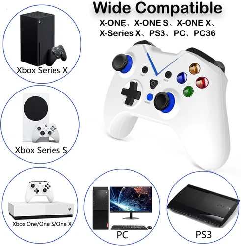 Vista 2 de Control inalámbrico para Xbox One doble vibración incorporada de 24 HZ Gamepad compatible con Xbox OneOne SOne XSeries SSeries XPS3Windows 10