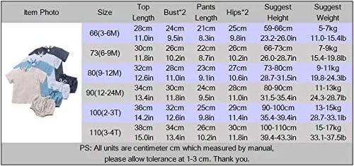 Vista 7 de MYGBCPJS Conjunto de 2 piezas de camiseta + pantalones cortos de algodón de manga corta para bebés niños y niñas