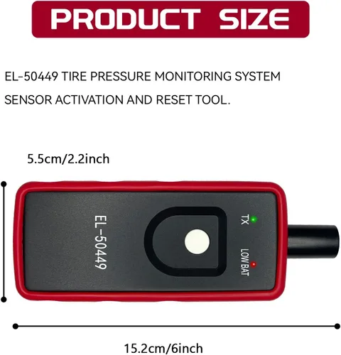 Vista 7 de Ford TPMS Relearn Herramienta de programación de reinicio, EL-50449 escáner de activación del sensor de presión de neumáticos para F150 F250