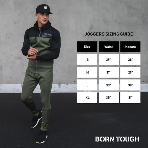 Vista 7 de Born Tough Pantalones deportivos ajustados para hombre, pantalones deportivos de entrenamiento para culturismo, gimnasio, pantalones de correr