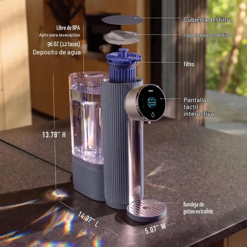 Vista 8 de Ninja Sistema inteligente de filtración de agua HydraSense™, WF1001