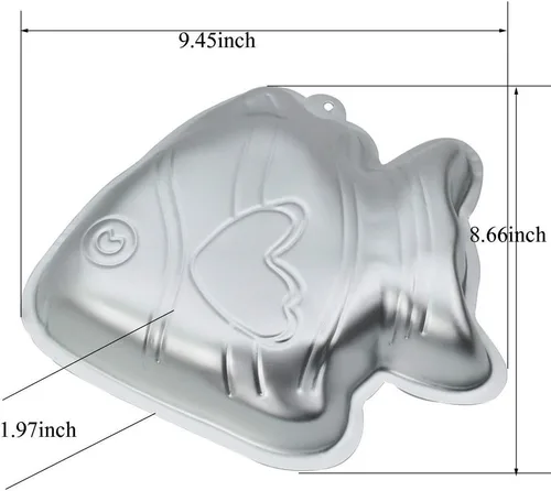 Vista 3 de Molde de hornear de molde de hornear de 9,5 pulgadas de aleación de aluminio para niños