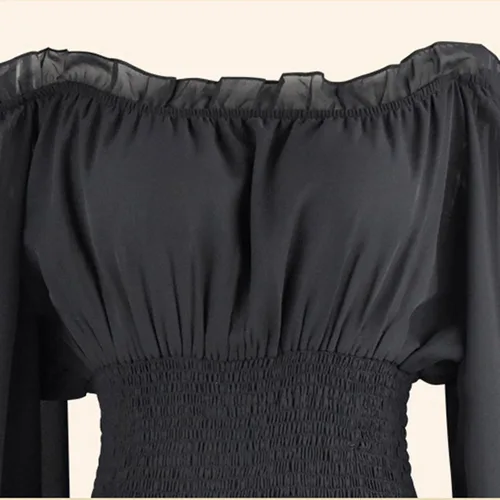 Vista 4 de Medieval Dress Victorian Vintage Renaissance Long Dress Costume Halloween Cosplay Ren Fair Gothic Dress