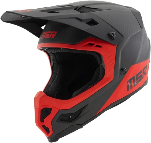 Vista 10 de MSR Casco de motocross hexagonal de carbono, motocross con MIPS