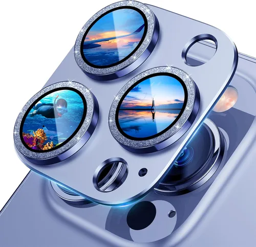 Vista 13 de UniqueMe - Protector de lente de cámara para iPhone 13 Pro/13 Pro Max, color verde alpino