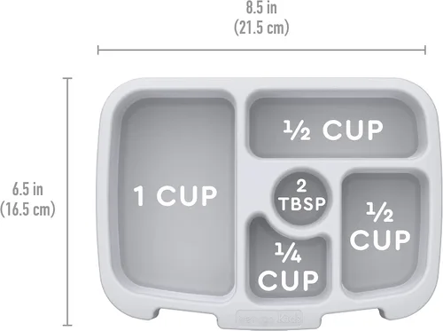 Vista 5 de Bentgo® Kids Prints Bandeja con Cubierta Transparente - Reutilizable, Sin BPA, Recipiente de Preparación de Comidas de 5 Compartimentos con Control