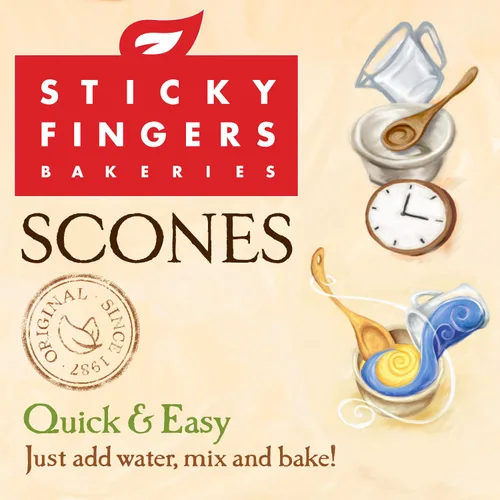Vista 8 de Sticky Fingers, Mix Scone Original English, 16 Ounce