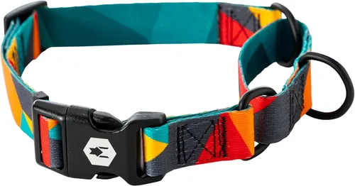 Vista 28 de Wolfgang - Collar de perro Martingala resistente con hebilla de nailon de liberación rápida para caminar y entrenar, estampado BrookTrout, grande