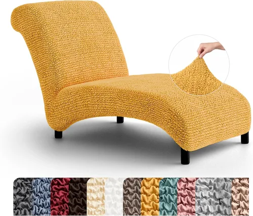 Vista 16 de PAULATO BY GA.I.CO. Funda para Silla de Tumbona Sin Brazos - Funda Deslizante para Silla de Tumbona - Funda para Sofá de Salón - Fundas Deslizantes