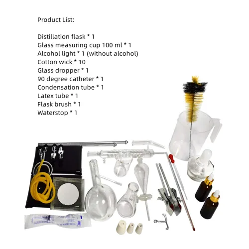 Vista 6 de Destilador casero Destilación para hacer tu propio aceite esencial, Moonshine, Kit de cristalería de laboratorio de química de alcohol, destilación