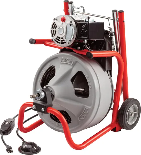 Vista 12 de Ridgid 52363 Modelo K-400 Kit de Máquina de Tambor de Limpieza de Drenaje de 120 Voltios con Cable C-32IW de 3/8" x 75