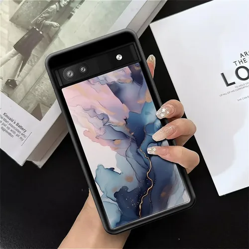 Vista 931 de Compatible con Google Pixel 4A 5G Mobile Case Creative Acrylic Panel trasero Silicona Protección Grip especialmente diseñado para Google Pixel 4A 5G