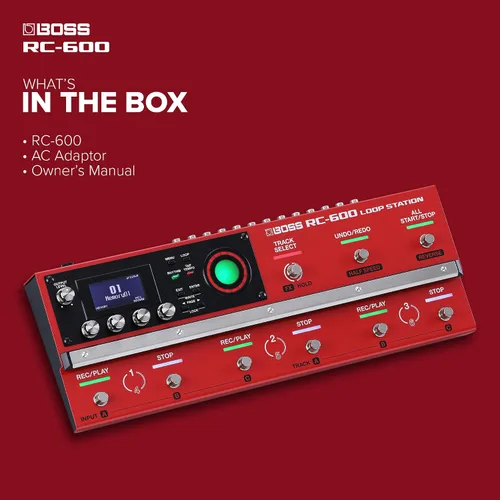 Vista 6 de BOSS RC-600 Estación de Loop Basada en Piso para Músicos de Loop Características Evolucionadas y Funciones Personalizables Calidad de Sonido