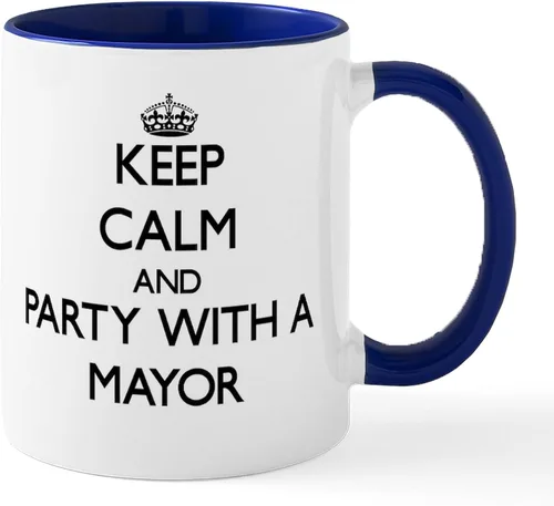 Vista 19 de CafePress I Love Mayor Mug Taza de café de cerámica de 11 oz (11.0 fl oz)