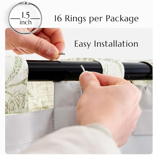 Vista 5 de jinchan Revestimientos de cortinas opacas para bloqueo de luz de dormitorio, cortinas de 84 pulgadas de largo, cortinas de tratamiento de ventana