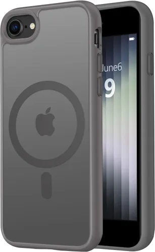 Vista 42 de Vooii Funda para iPhone SE 3ª/2ª/2020 con Magnético, Funda iPhone 8/7 [Compatible con Magsafe] [Diseño Integrado] Sensación de Agarre Cómoda Delgada