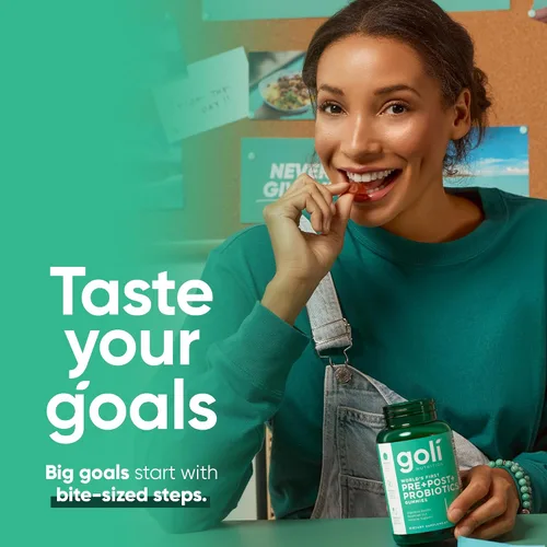 Vista 5 de Goli Pre Pro - Gomitas postbióticas - La primera fórmula 3 en 1 del mundo con probióticos DE111, prebióticos XOS, postbióticos MCC1849, veganas, sin