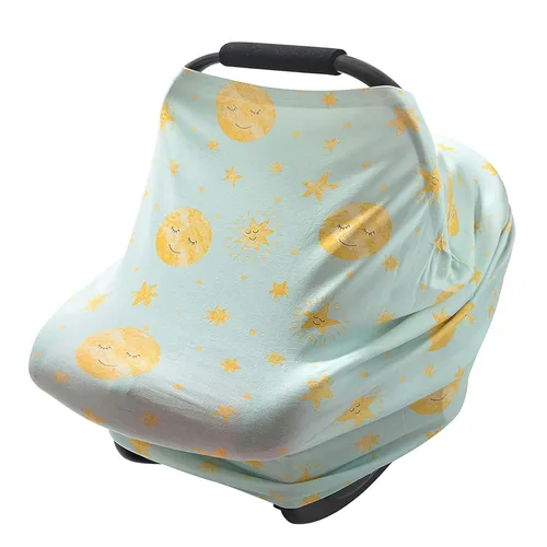 Vista 8 de Funda de asiento de automóvil para bebé, cubierta suave para protección solar, transpirable, cómoda, protección para asiento de automóvil