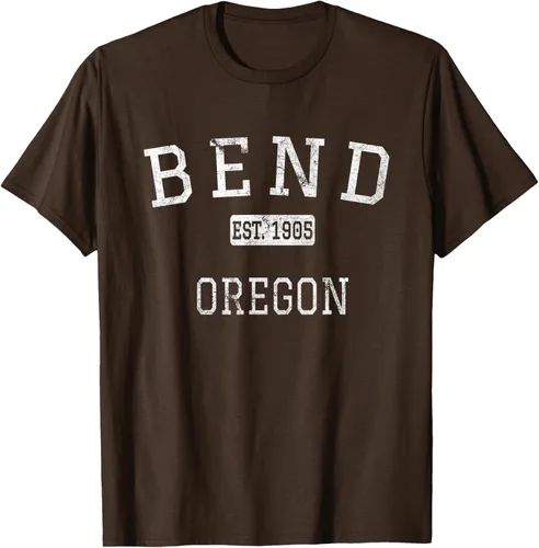 Vista 9 de Bend Oregon OR Camiseta vintage, Negro