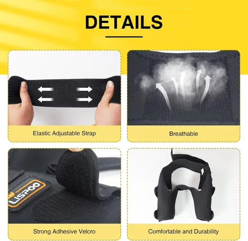 Vista 4 de Codera para codo de perro XL – Apoyo extra para lesiones de codo, displasia, artritis – Almohadillas de recuperación para razas grandes – Ajuste
