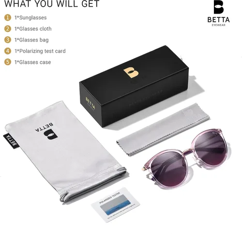 Vista 6 de BETTA Gafas de sol polarizadas para mujer BT2003 con protección UV