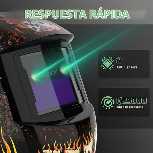 Vista 8 de Casco de soldadura con oscurecimiento automático, color verdadero, sombra 4/9-13