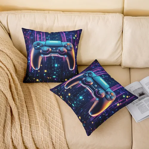 Vista 123 de Guitar Print Double Sides Print Pillow Covers 16"x16",Music Themed Bass Instruments Pillowcase Soft Square Cushion Cases,Rustic Music Score Note