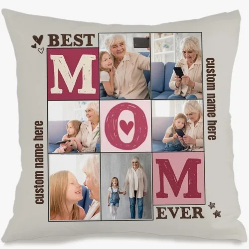 Vista 9 de Personalized Pet Photo Pillow Case Using one pet Image and Custom Text offering Home décor Personality and Giving a Sweet Gift Touch