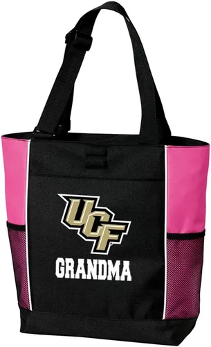 Vista 11 de Broad Bay UCF Tote Bags University of Central Florida Totes Knights Logo, 600D Polyester Canvas, Adjustable Web Handles, Front Pocket, Side Mesh