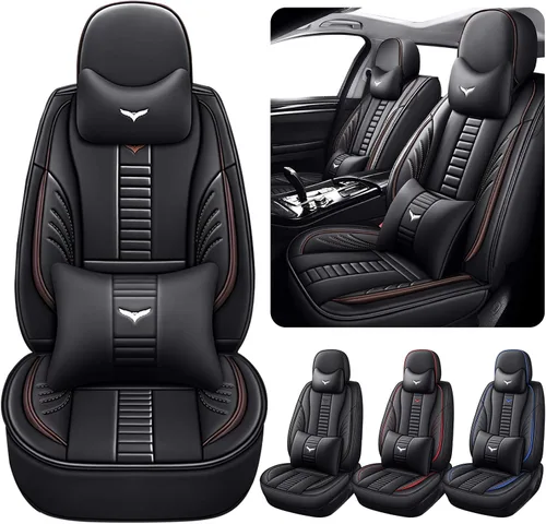 Vista 19 de Fundas de asiento delantero automático para Volvo 1999-2025 95% modelos, protección de banco frontal 3D compatible con bolsa de aire lateral línea