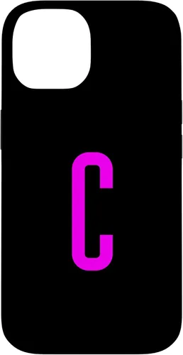Vista 4 de iPhone 16 Letter C Magenta Favorite Initial Monogram Case
