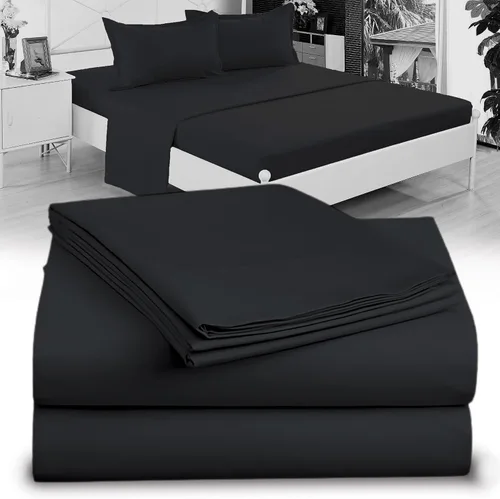 Vista 37 de Juego de Sábanas Twin - Sábanas de Cama Twin de Microfibra Ultra-Suave 1800 - Doble Cepillado - Bolsillos Profundos - Ajuste Fácil - Sin Arrugas Gris