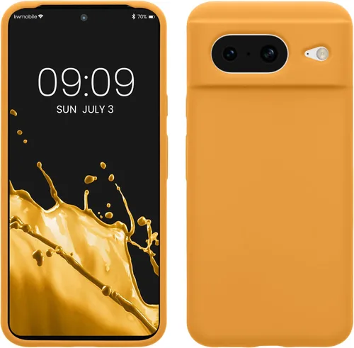 Vista 53 de kwmobile Funda compatible con Google Pixel 7 - Funda de silicona TPU con acabado suave - Piedra antigua