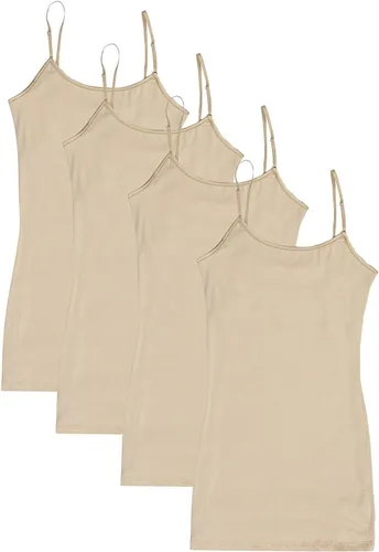 Vista 13 de Active - Paquete de 4 camisetas sin mangas, básicas, para mujer