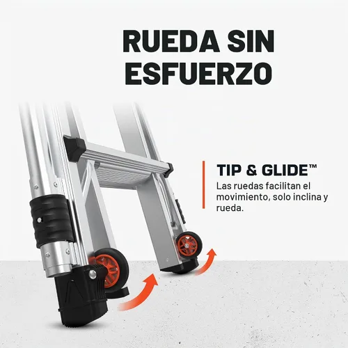 Vista 5 de Little Giant Epic, escalera multiposición de 18 pies 16817-818