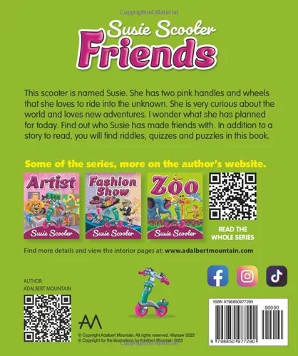 Vista 2 de Friends Susie Scooter Adventures of Susie and her Friends My First Adventure Book with Activities Your Kids will Love the Story of Susie's